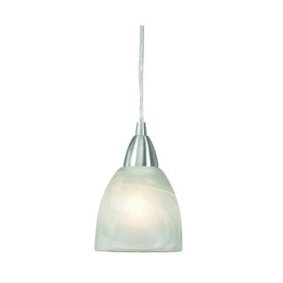 Lampadario argentato con paralume in vetro ø 11 cm Line – Markslöjd