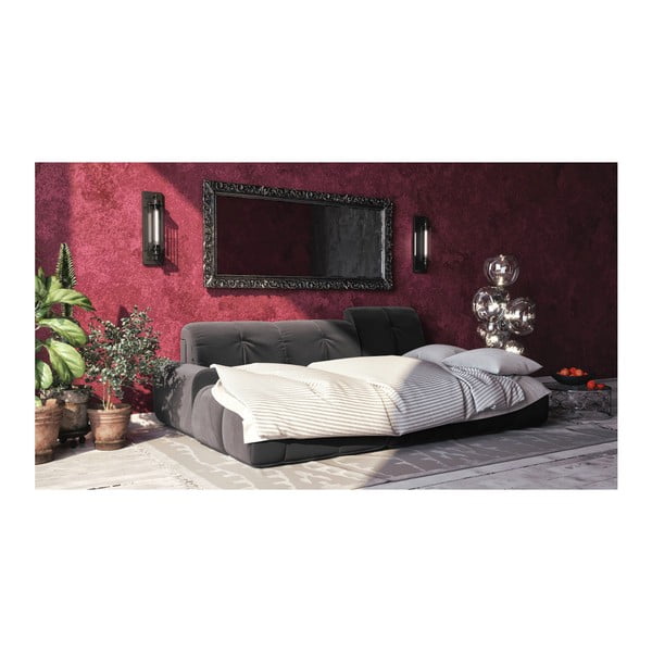 Divano letto angolare in velluto grigio scuro Devichy , angolo sinistro Tous - devichy-image-3