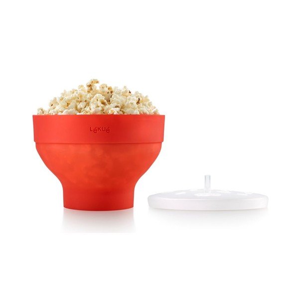 Silikonová forma na popcorn, červená