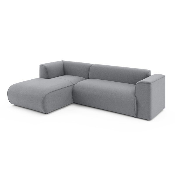 Divano angolare grigio chiaro (con penisola a sinistra/con chaise lounge) Merid  – Ropez-image-2