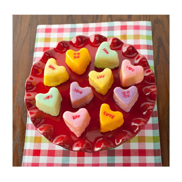 Stampo per 6 mini panini a forma di cuore in rame Valentine, 500 ml - Nordic Ware-image-3