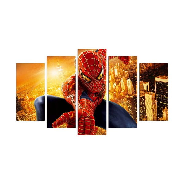 Quadro in 5 parti di Spider Man - Wallity