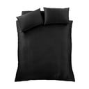 Set copripiumino e federa nero in raso di seta per letto singolo 135x200 cm Silky Soft – Catherine Lansfield