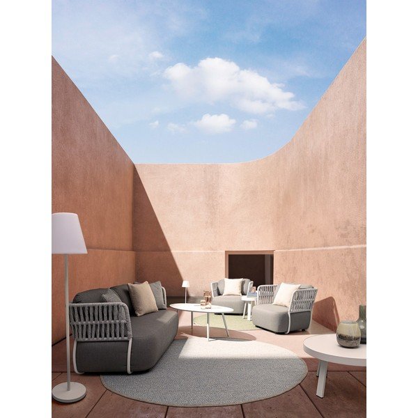 Lampada da terra LED bianca con telecomando/con altoparlante incluso (altezza totale 150 cm) Solar – Bizzotto-image-3