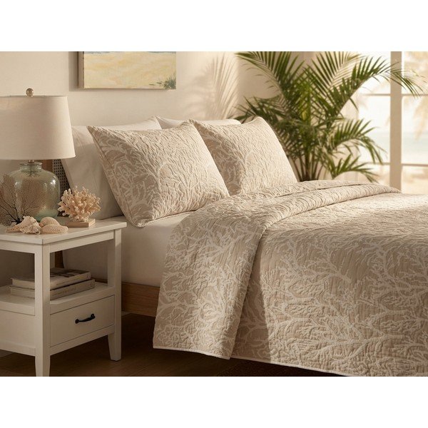 Copriletto beige 220x240 cm Iris – My House-image-1
