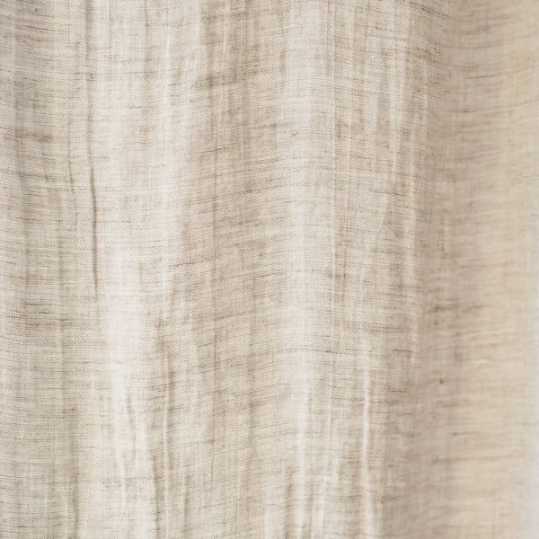 Tenda leggera in lino beige con passanti Daytime, 275 x 130 cm Natural - Linen Tales-image-1