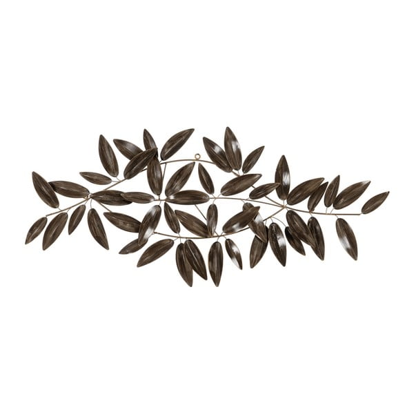 Decorazione murale in metallo 121x52 cm Leaves - Ixia