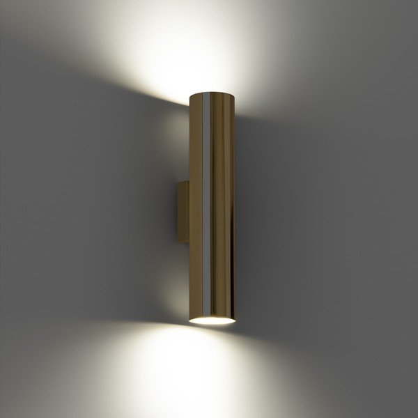 Lampada da parete dorata in metallo ø 6 cm Castro – Sollux-image-3