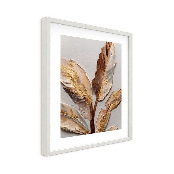 Dipinto stampato con cornice inclusa 40x50 cm Golden Strelitzia – Styler-image-4
