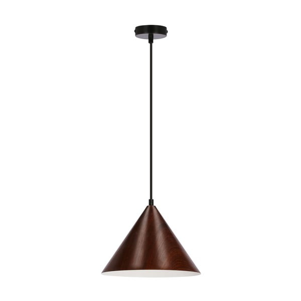 Lampada a sospensione marrone scuro con paralume in metallo ø 25 cm Dunca - Candellux Lighting