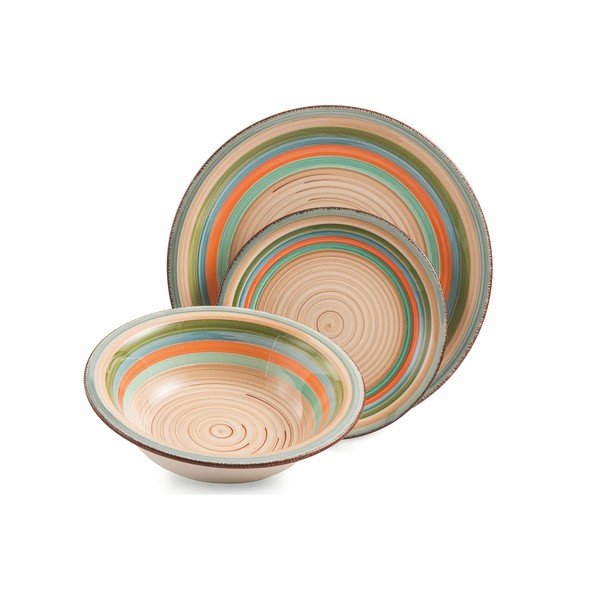 18dílná sada barevného nádobí z kameniny Villa d'Este Mykonos Sombrerors-image-3