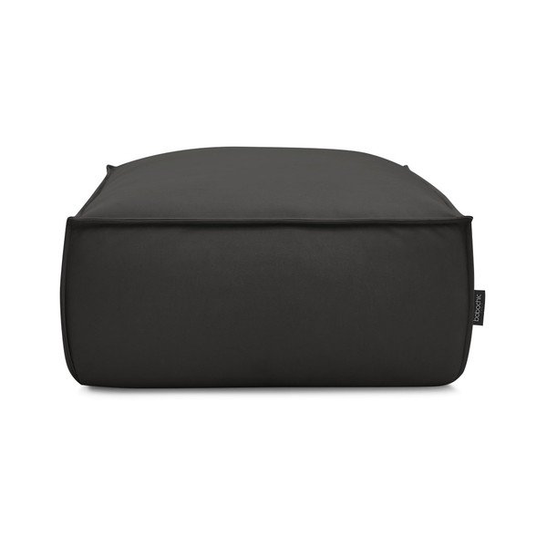 Poggiapiedi in similpelle nera Boheme - Bobochic Paris-image-3