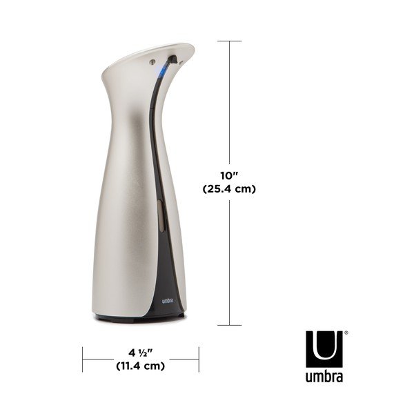 Dispenser di sapone touchless in argento 250 ml Otto - Umbra-image-4