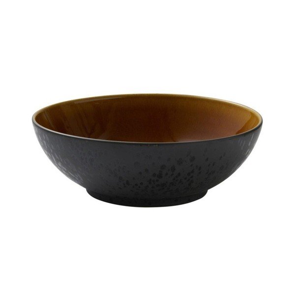 Ciotola nera/color ambra in gres ø 30 cm Gastro Black/Amber – Bitz