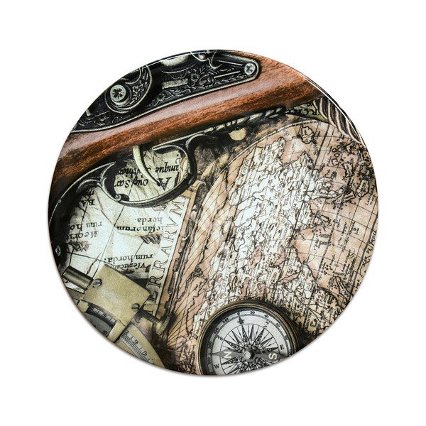 Piatto in ceramica Travel, ⌀ 25 cm - Unknown