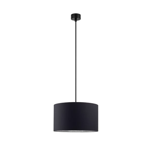 Lampada a sospensione nera con interno argento , ⌀ 36 cm Mika - Sotto Luce