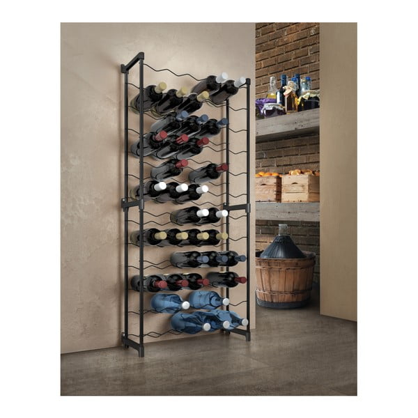 Portabottiglie in metallo grigio numero di bottiglie 30 Chianti - Metaltex-image-2