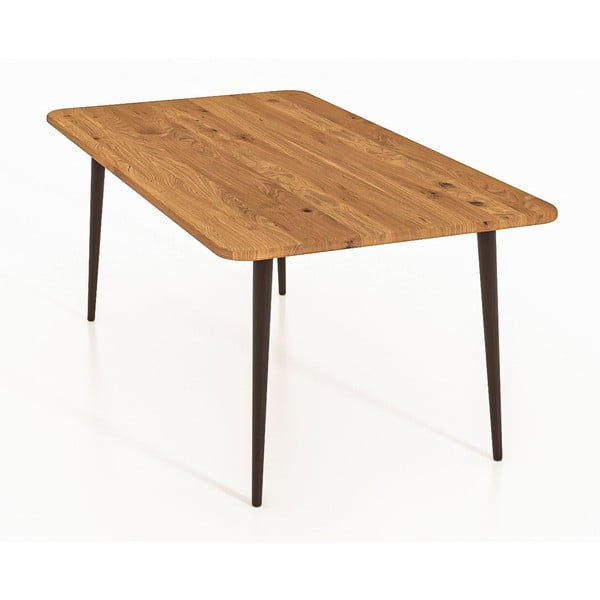 Tavolino in legno di quercia di colore naturale 90x90 cm Kula - The Beds-image-3