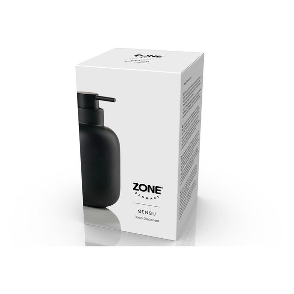 Dispenser per sapone nero in gres 300 ml Sensu – Zone-image-3