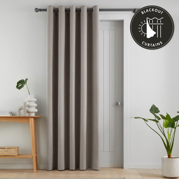 Tenda oscurante grigia per porta 117x213 cm Wilson - Catherine Lansfield-image-4
