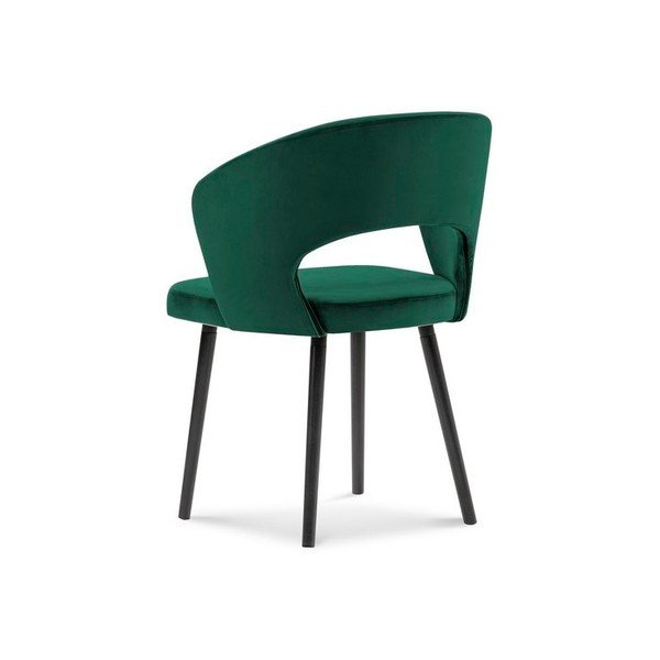 Sedia da pranzo verde bottiglia con rivestimento in velluto Elpis - Windsor & Co Sofas-image-2