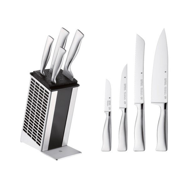 Ceppo di coltelli in acciaio inox con 4 coltelli Grand Gourmet - WMF-image-2