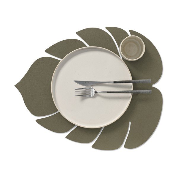 Tovaglietta in eco pelle 35x42 cm Monstera Leaf Nupo – LIND DNA-image-1