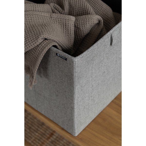 Scatola grigia in tessuto 32x31,5x31,5 cm Soft Storage Cube – Bigso-image-3