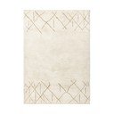 Tappeto in lana lavabile e tessuto crema 160x230 cm Azera Crosshatch - Asiatic Carpets