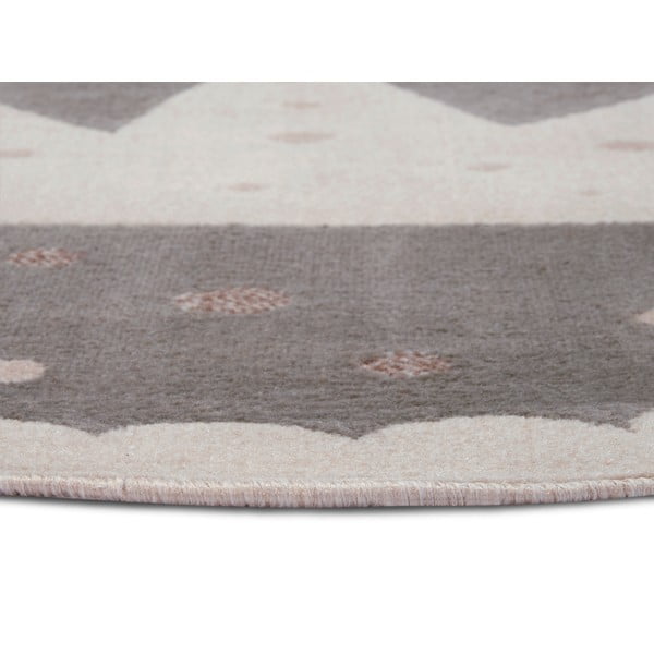 Tappeto grigio per bambini ø 100 cm Crown - Hanse Home-image-1