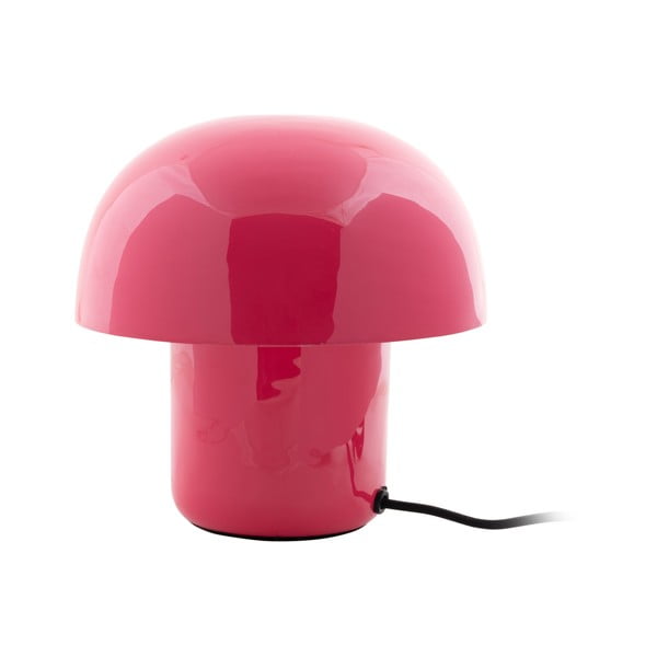 Lampada da tavolo rosa con paralume in metallo (altezza 20 cm) Fat Mushroom - Leitmotiv