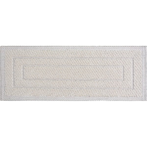 Passatoia per scale color crema in cotone set da 16 pz 25x65 cm Tablo Krem - Vitaus