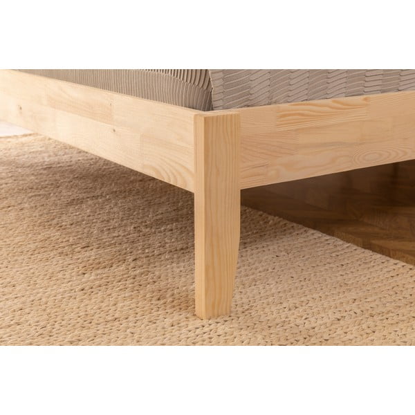 Letto singolo  colore naturale in legno di abete rosso con doghe 90x200 cm Galaksi - Kalune Design-image-2