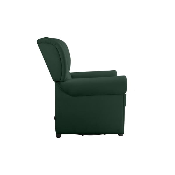 Sedia a dondolo chesterfield in velluto verde Lillyse - Støraa-image-4