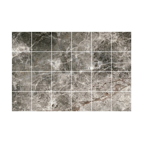 Set di adesivi per piastrelle 24 pezzi 15x15 cm Marble Tiles Venezia - Ambiance-image-2