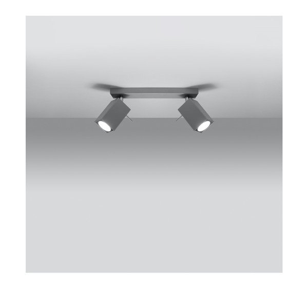 Faretto grigio 6x30 cm Toscana - Sollux-image-2