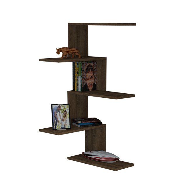 Mensola angolare marrone Caniko - Woody Fashion