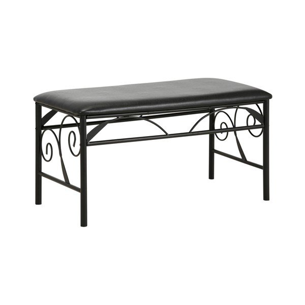 Černá kovová lavice Støraa Isabelle-image-1