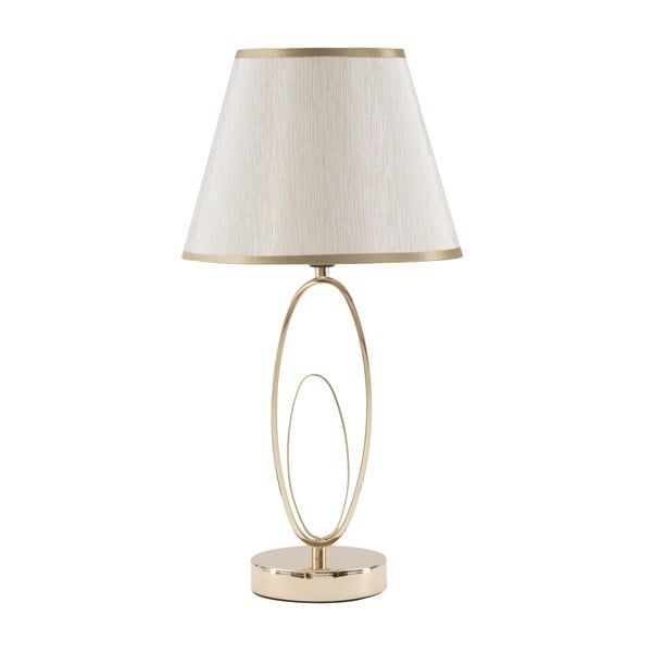 Lampada da tavolo bianca con design dorato Flush - Mauro Ferretti