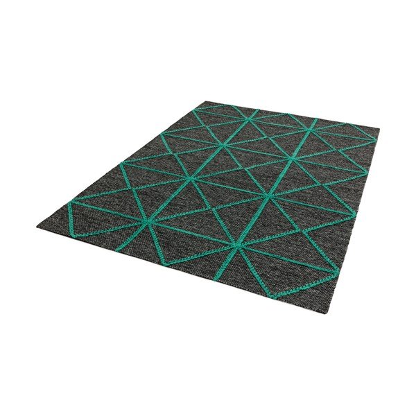 Tappeto nero e verde Prisma, 120 x 170 cm - Asiatic Carpets-image-2