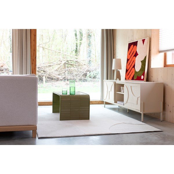 Tavolino da salotto verde in ceramica 47x80 cm Tiles – Zuiver-image-4