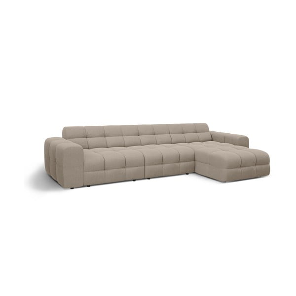 Divano angolare marrone (con penisola a destra/con chaise lounge) Kendal – Micadoni -image-3