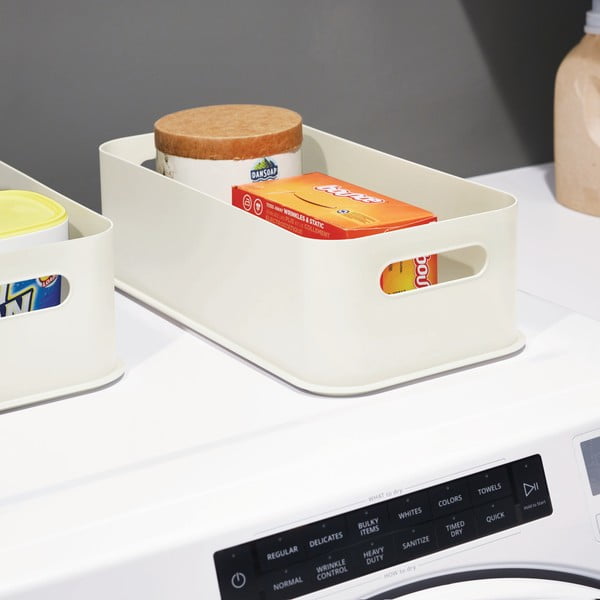 Contenitore bianco con maniglia, 21,3 x 43 cm Eco - iDesign-image-1