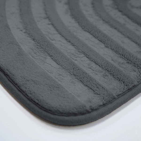 Tappetino per il bagno color antracite 45x75 cm Allure – douceur d'intérieur-image-3