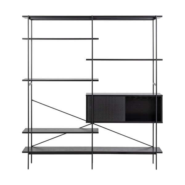 Libreria nera 172x188x27 cm Angus – Actona