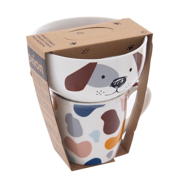 Set di tazza e ciotola in porcellana 2 pezzi 350 ml - Orion-image-4