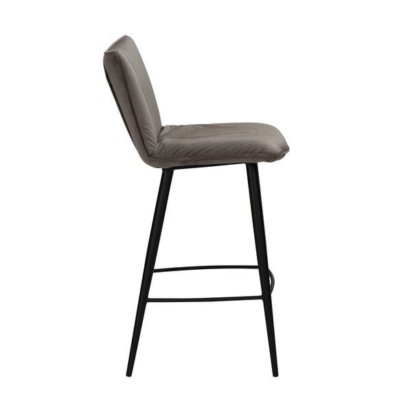 Sgabello da bar in velluto grigio, altezza 93 cm Join - DAN-FORM Denmark-image-3