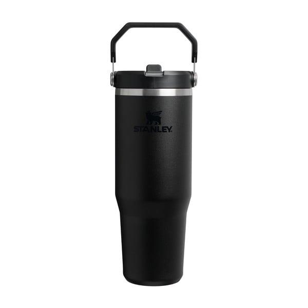 Borraccia termica nera in acciaio inox 890 ml IceFlow™ Flip Straw 2.0 Tumbler Black – Stanley
