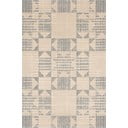 Tappeto in lana beige 133x190 cm Frotage beige - Agnella