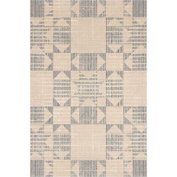 Tappeto in lana beige 200x300 cm Frotage beige - Agnella